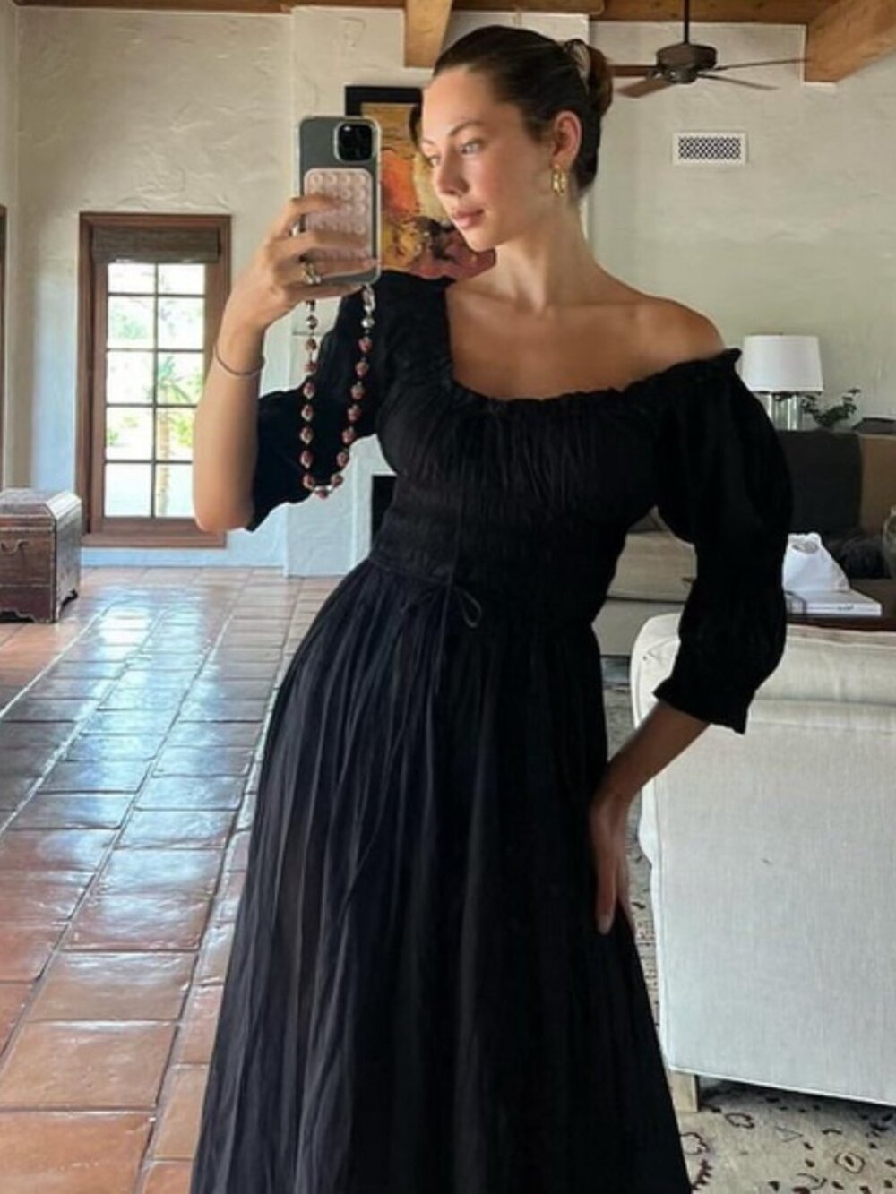 Doen Ischia Dress in Black - Picture 2 of 13